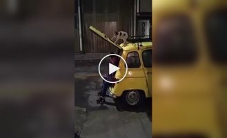 A cat’s attempt on a person was caught on video