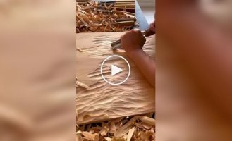 Морские волны из дерева