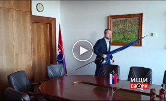 Deputy Speaker of the Slovak Parliament Lubos Blaha threw the European Union flag out of his office