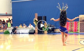 Виртуозное исполнение таитянского танца