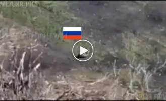 Came to Ukraine to kill himself. Compilation of cruel shots