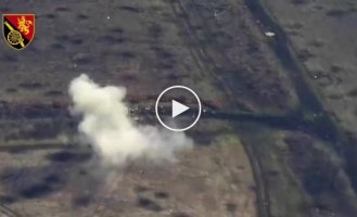 Ork BMP-1 destroyed by Ukrainian artillery