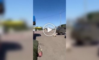 A Ukrainian FPV drone destroyed a Russian armored vehicle of the URAL military-industrial complex in the Belgorod region