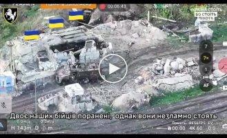 Three fighters fought off a platoon of Russian attack aircraft and held their position