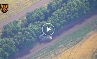 Уничтожение российского ЗРК Бук-М3 ударом M142 HIMARS на восточном направлении