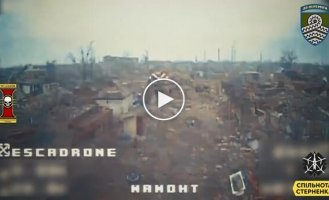 Mamut, Ukrainian FPV drone destroying Russian positions