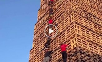 Building a pallet tower
