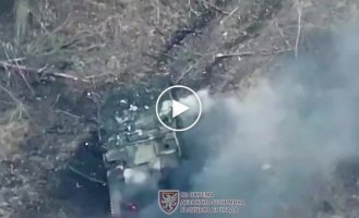 Destruction of enemy equipment and infantry in Kursk region by drones of the 80th Airborne Assault Brigade