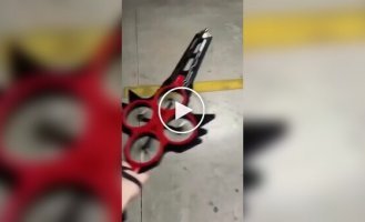 A guy created a flying sword
