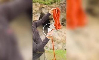 How to throw a rope far