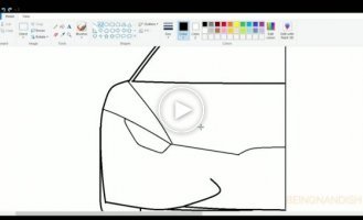 Этот парень рисует автомобили в Microsoft Paint, и они выглядят довольно неплохо