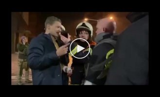 Видео от ГСЧС ликвидации последствий прилета наряда в ТРЦ Киева