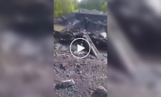 У селі Снагость на Курщині знищено автомобільний міст
