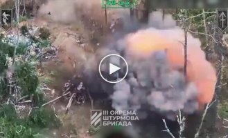 Soldiers of the 3rd Separate Motorized Brigade eliminated enemy infantry in open areas, dugouts and bushes in the Kharkiv region