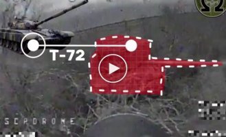 National Guardsmen destroyed an enemy T-72 tank near Avdeevka