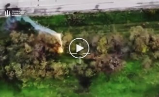 Scouts destroy positions and equipment of the occupiers in the Zaporizhia region with the help of a dragon drone