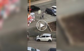 Велотренажер на самокате: креативное средство передвижения