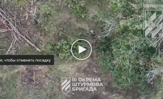 Bakhmut direction, Ukrainian drone drops ammunition on two Russian soldiers