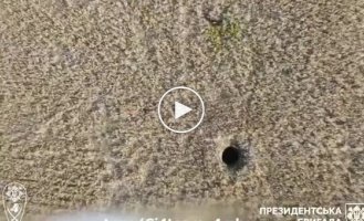 Destruction of occupiers' infantry by drone drops in the Svatovsky direction