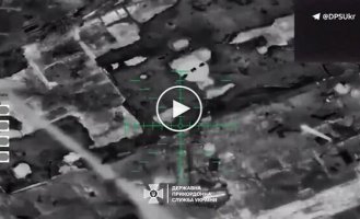 Border guards sent an occupier into eternal flight with a drop from a strike UAV