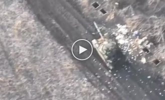 Ukrainian attack drone destroys Russian T-90M Proryv tank in Donetsk region