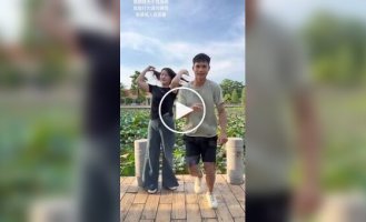 A guy stumbled and fell into a dirty swamp