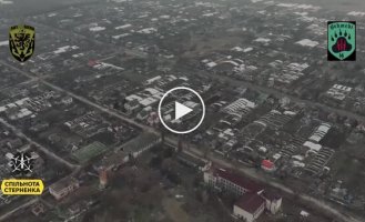 A kamikaze drone of Ukrainian infantrymen attacks an enemy mortar crew on the left bank of Kherson