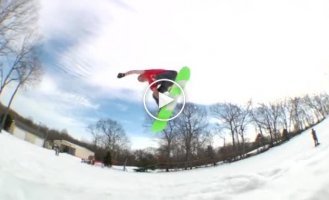 Новое видео от команды сноубордистов Yawgoons