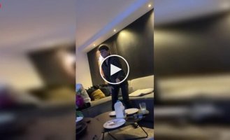 A grandmother emotionally watched her granddaughter's race at the Olympics