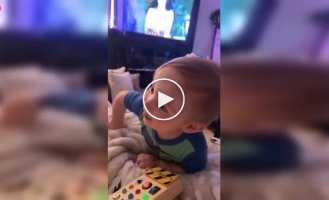 A child suddenly changed priorities while jogging