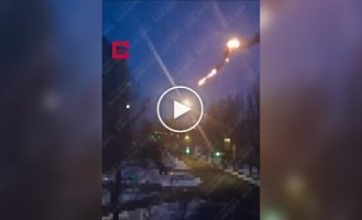 Fallen Russian rocket in Kyiv