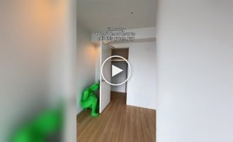 Realtor goes viral after failing to remove a "green man" from a video