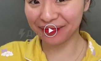First a bath, then a wedding. Makeup miracles from Chinese women