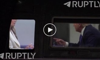 Журналисты засняли ссору Дональда и Мелании Трамп