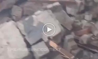 The result of a Ukrainian missile attack using a HIMARS missile on the location of one of the brigades of the Russian Armed Forces