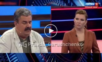 Propagandist Skabeeva learns to say the word palyanitsya live on her show