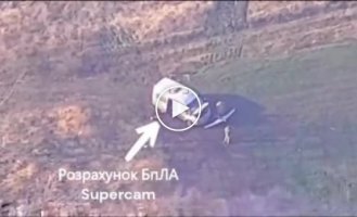 HIMARS destroys the enemy crew of the SuperCam reconnaissance UAV