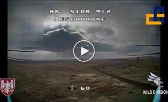 Attack aircraft of the 82nd brigade attacked a Russian T-90 tank with a kamikaze drone