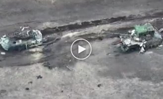 Результат атак российских военных возле села Золотаревка в Луганской области