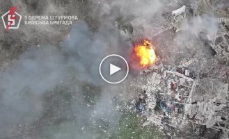 Russian invader burns alive in the Kurakhovsky direction