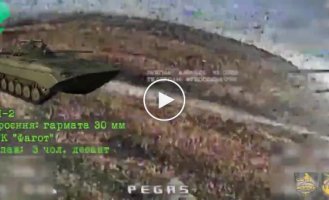 A selection of enemy targets that were hit using Ukrainian kamikaze drones