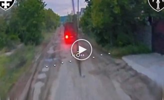A drone attacked a Russian KamAZ in the middle of the forest and tore the occupiers' hammock