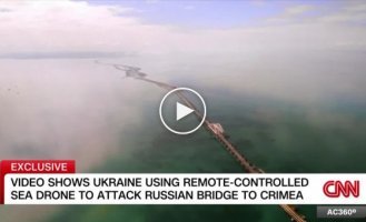 SBU uses experimental maritime drone to attack Crimean bridge - CNN