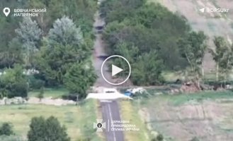 Border guards destroyed the enemy position in the Volchansk direction with mortar fire