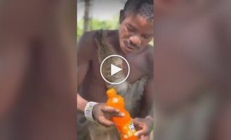 African tribe tries sweet soda for the first time