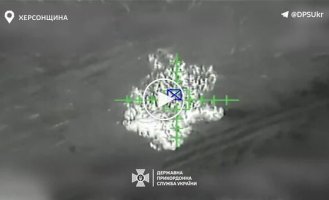 Border guards used a Baba Yaga drone at night to destroy 5 units of enemy equipment on the left bank of the Kherson region