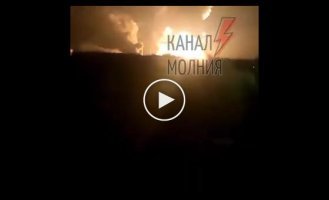 В соцсетях появилось видео ночного  взрыва в Снежном, что на временно оккупированной территории Донецкой области