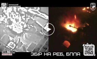 Defense forces destroy enemy T-90M tank and Russian BMP-2 in Seversky direction of the front