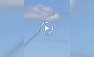 Ukrainian MiG-29 drops AASM-250 Hammer bombs on Russian positions in the Belgorod region