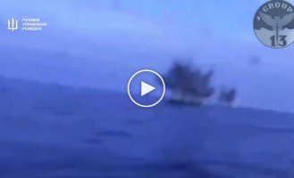 Ukrainian kamikaze strikes on the water destroyed two Russian coast guard boats of the KS-701 Tuna project in Crimea